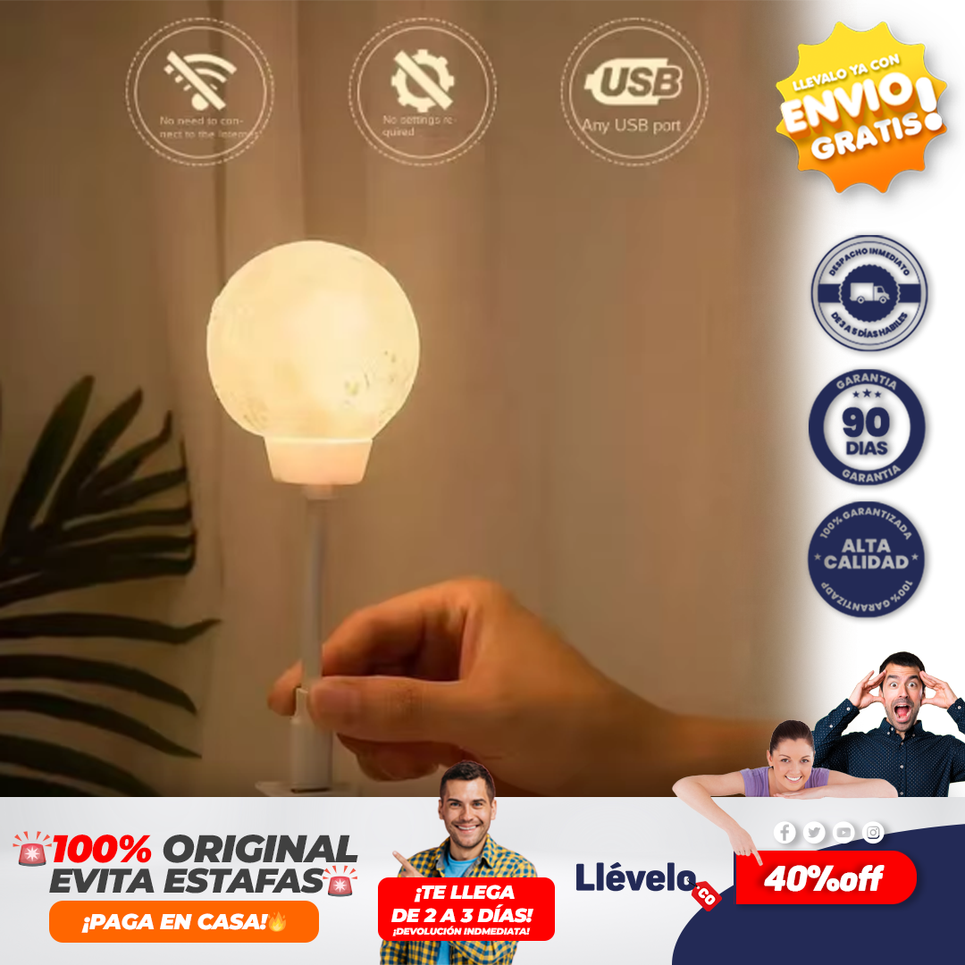 moonlamp® Luz nocturna de bola de Luna