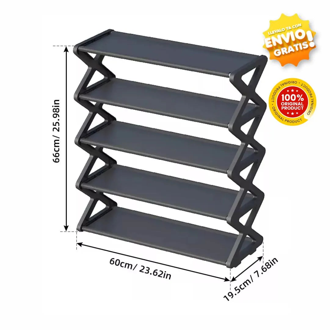 Zapatero Plegable de 5 Niveles - ZapateX® Original