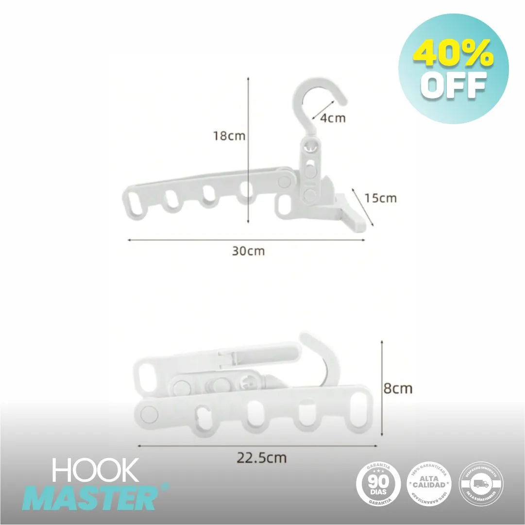 Gancho de Ropa Ahorrador de Espacios 5 en 1 - HookMaster® Original