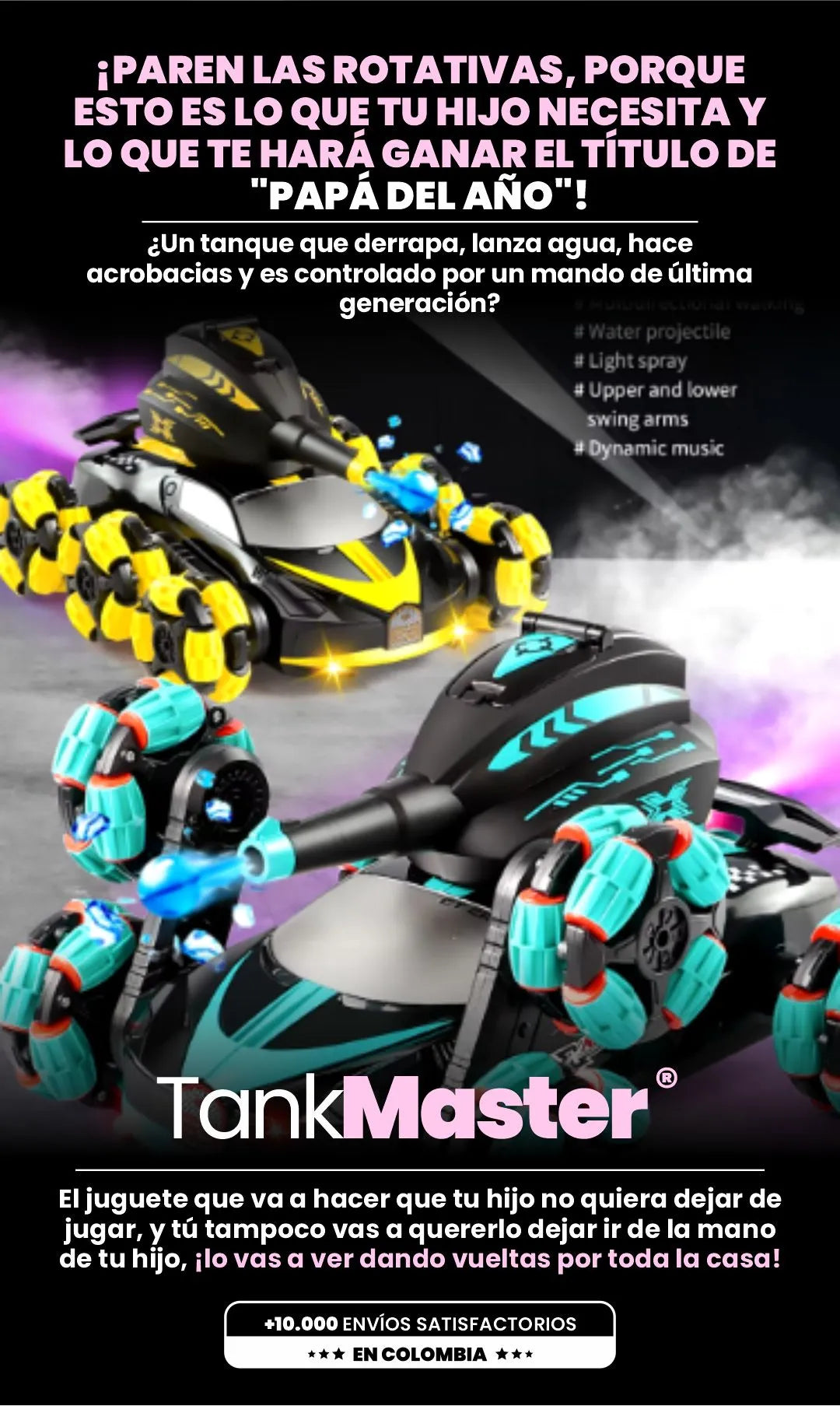 Carro Acrobático Lanzador de Hidrogel - TankMaster® Original