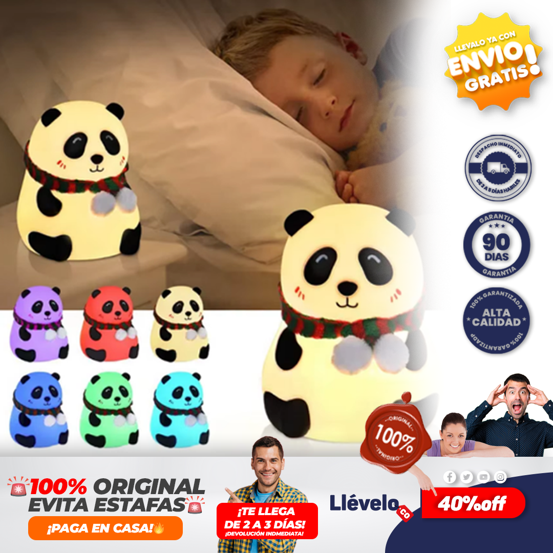 PandaLuz® Luz nocturna de silicona