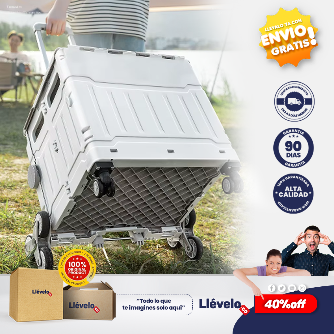 ECO CAR® Carrito De Mercado Plegable