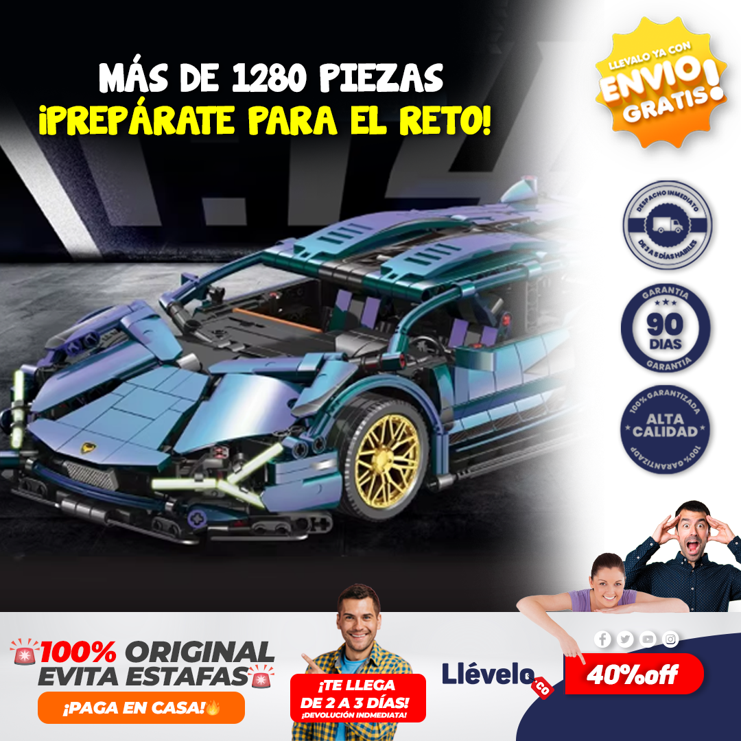 BrickRacer® Juego de bloques de construcción modelo