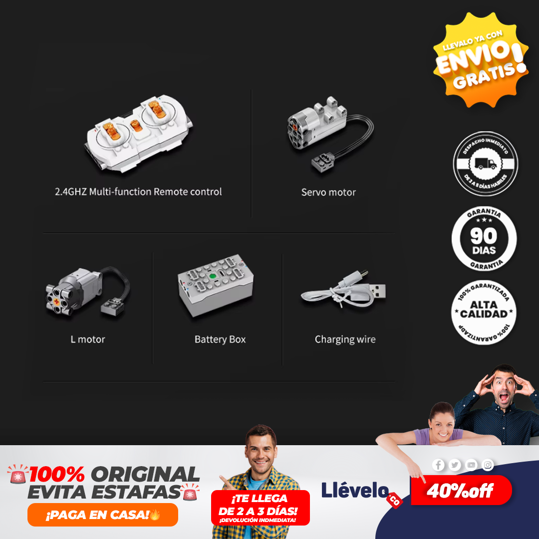 BugattiRacer® Bloques de construcción técnica Bugatti