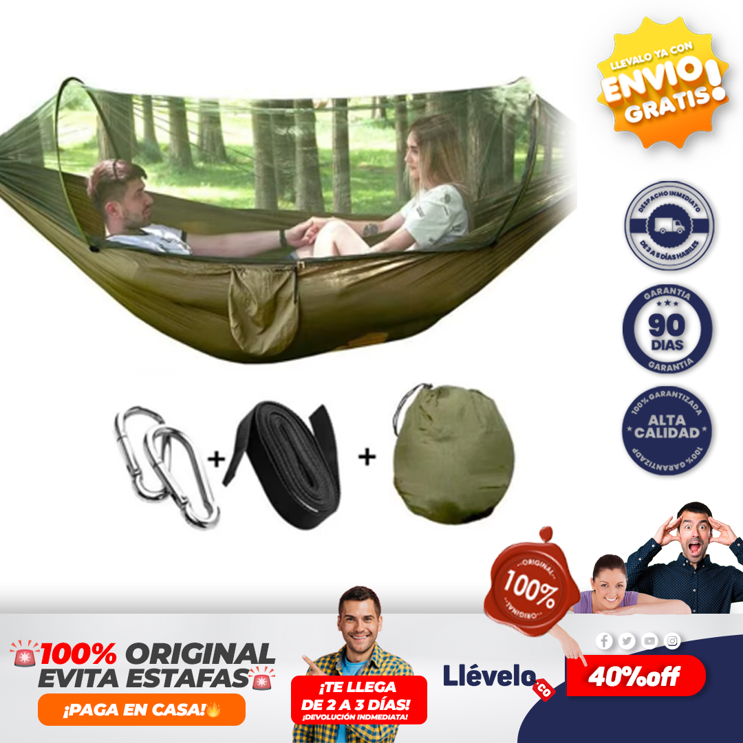 EscudoWild® HAMACA CON TOLDILLO