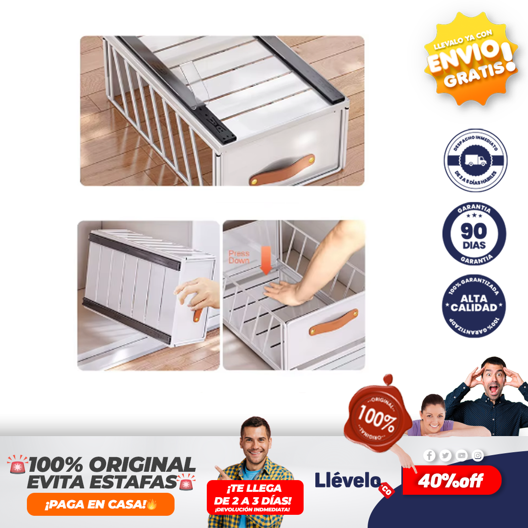 SlidePro® Cajón de cocina plegable,