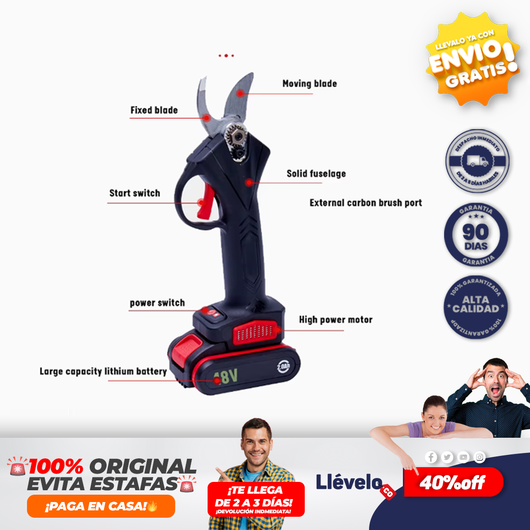FloraCut® Tijeras de podar eléctricas inalámbricas