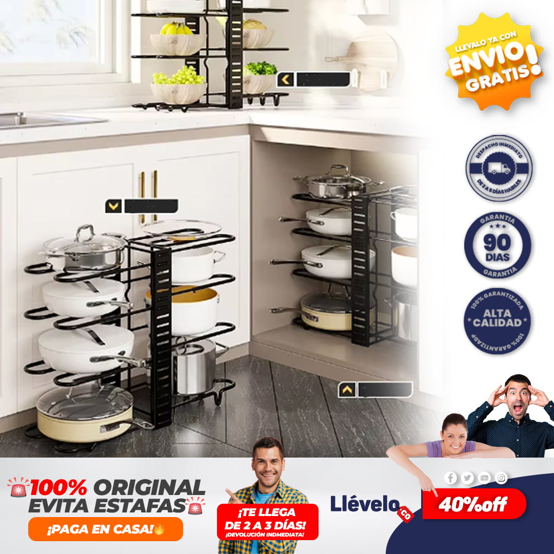 MagicRack® OTGANIZADOR DE OLLAS Y SARTENES