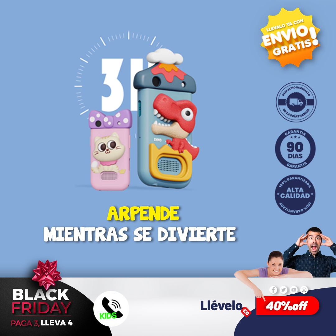 CelKids® Original- Celular con control parental para niños 🚨 UNICOS DISTRIBUIDORES EN COLOMBIA, Evita estafas con productos mas baratos!!