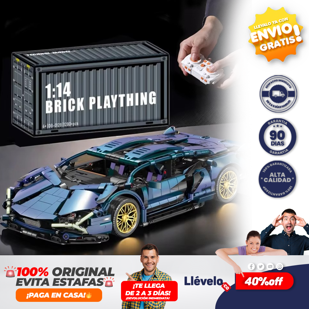 BrickRacer® Juego de bloques de construcción modelo