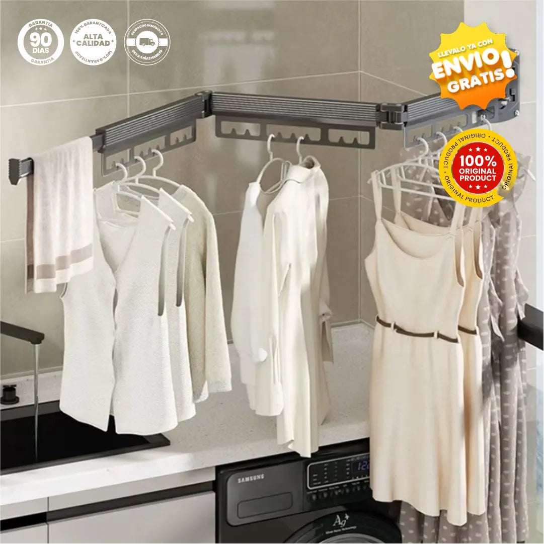 Tendedero Retráctil de Secado de Ropa - DryMax® Original