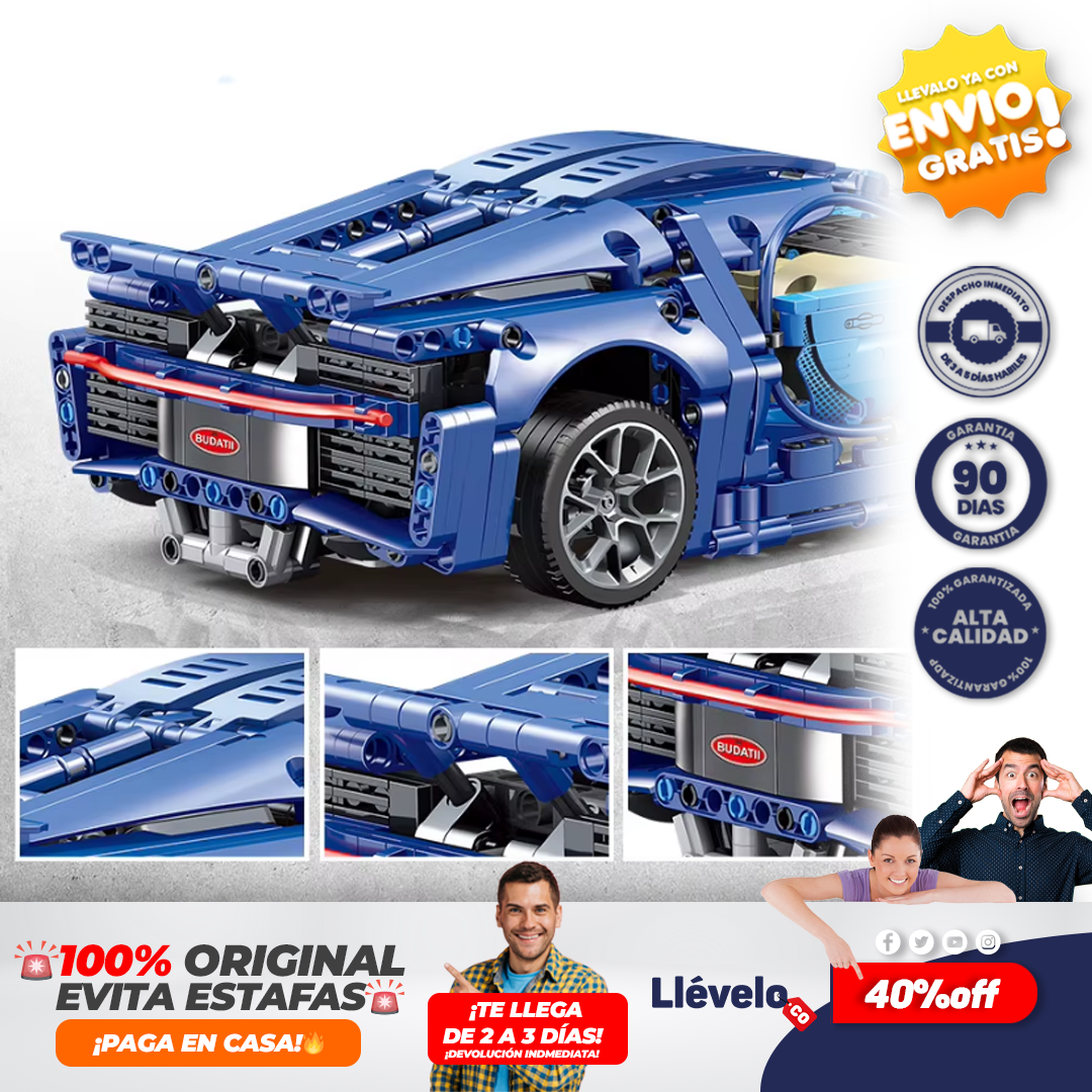 BugattiRacer® Bloques de construcción técnica Bugatti