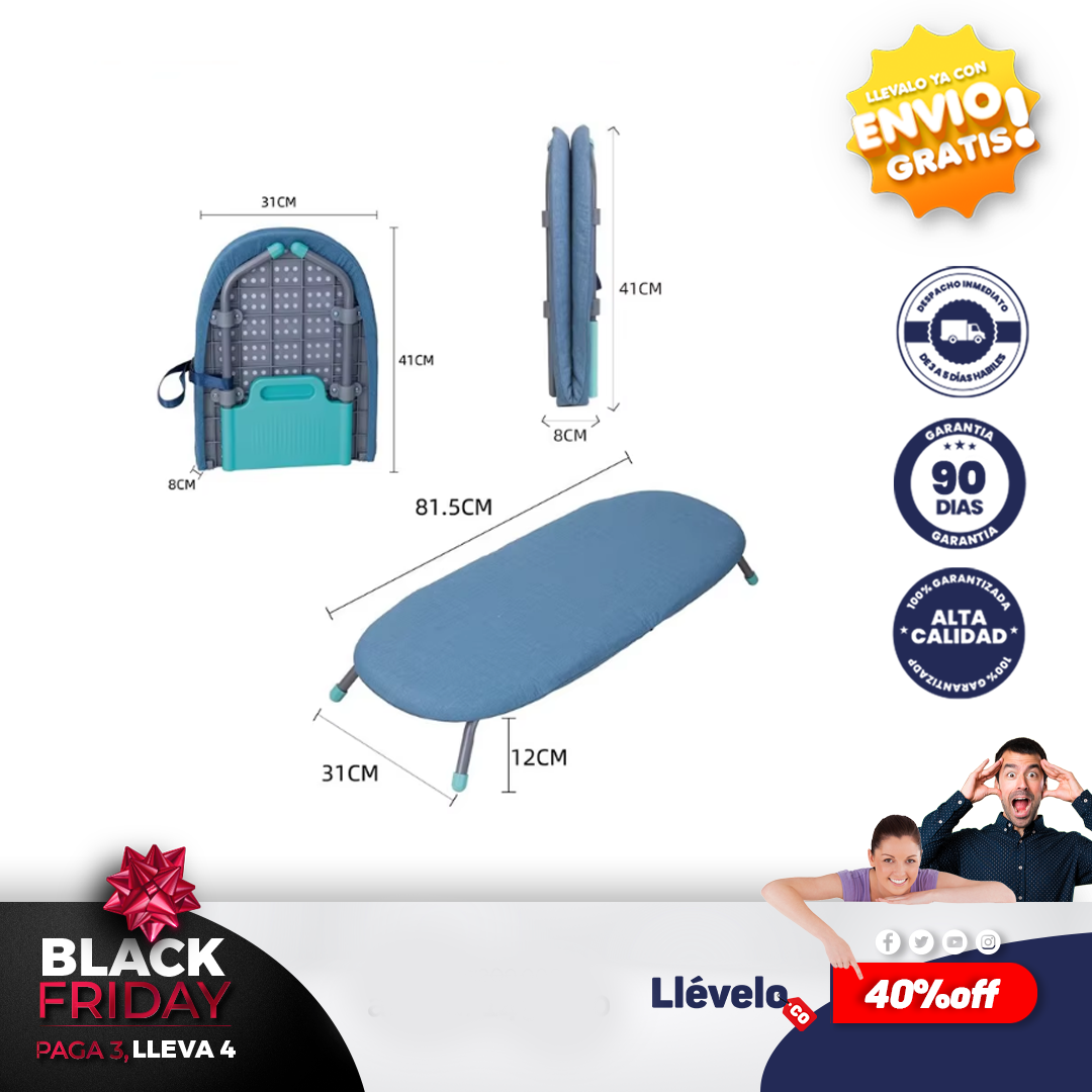 Planchi Express® Tabla de planchar portátil