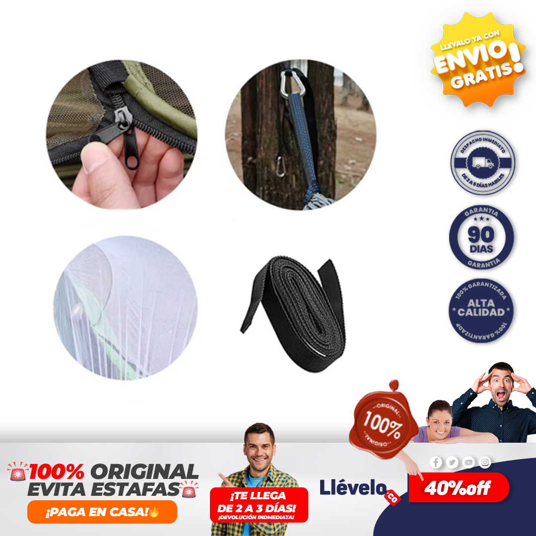 EscudoWild® HAMACA CON TOLDILLO