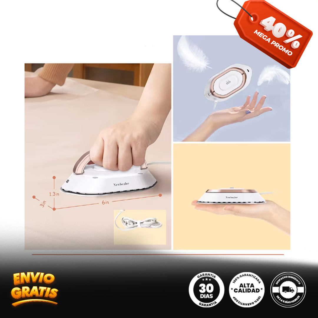 MiniLiso® Mini plancha seca eléctrica de mano, 120V/220V