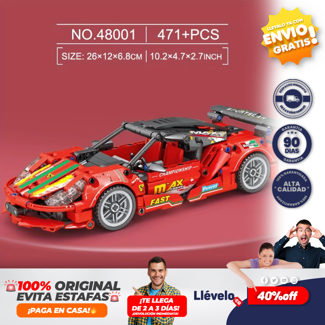 RacingPro® Lego Carro 471 Pcs juguetes de bloques de construcción