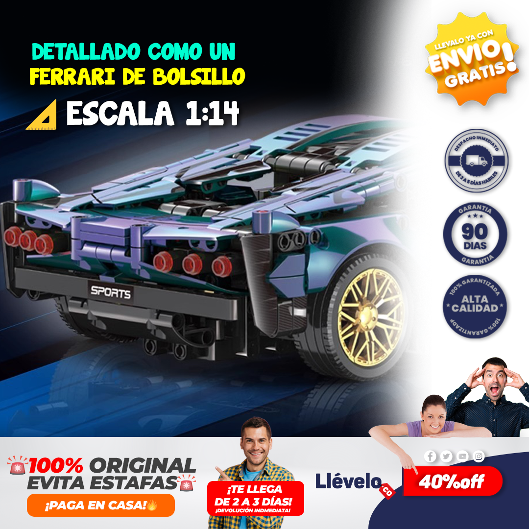 BrickRacer® Juego de bloques de construcción modelo