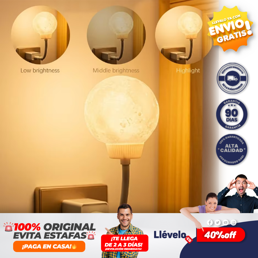 moonlamp® Luz nocturna de bola de Luna
