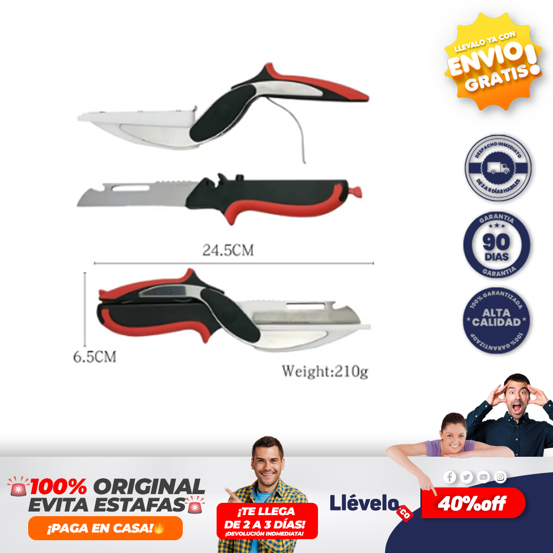 SlicePro® Tijera de cocina 6 en 1