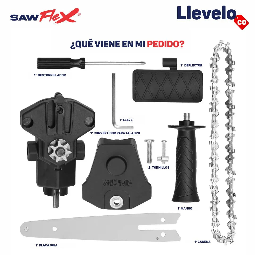 SawFlex® - Adaptador de Motosierra para Taladro