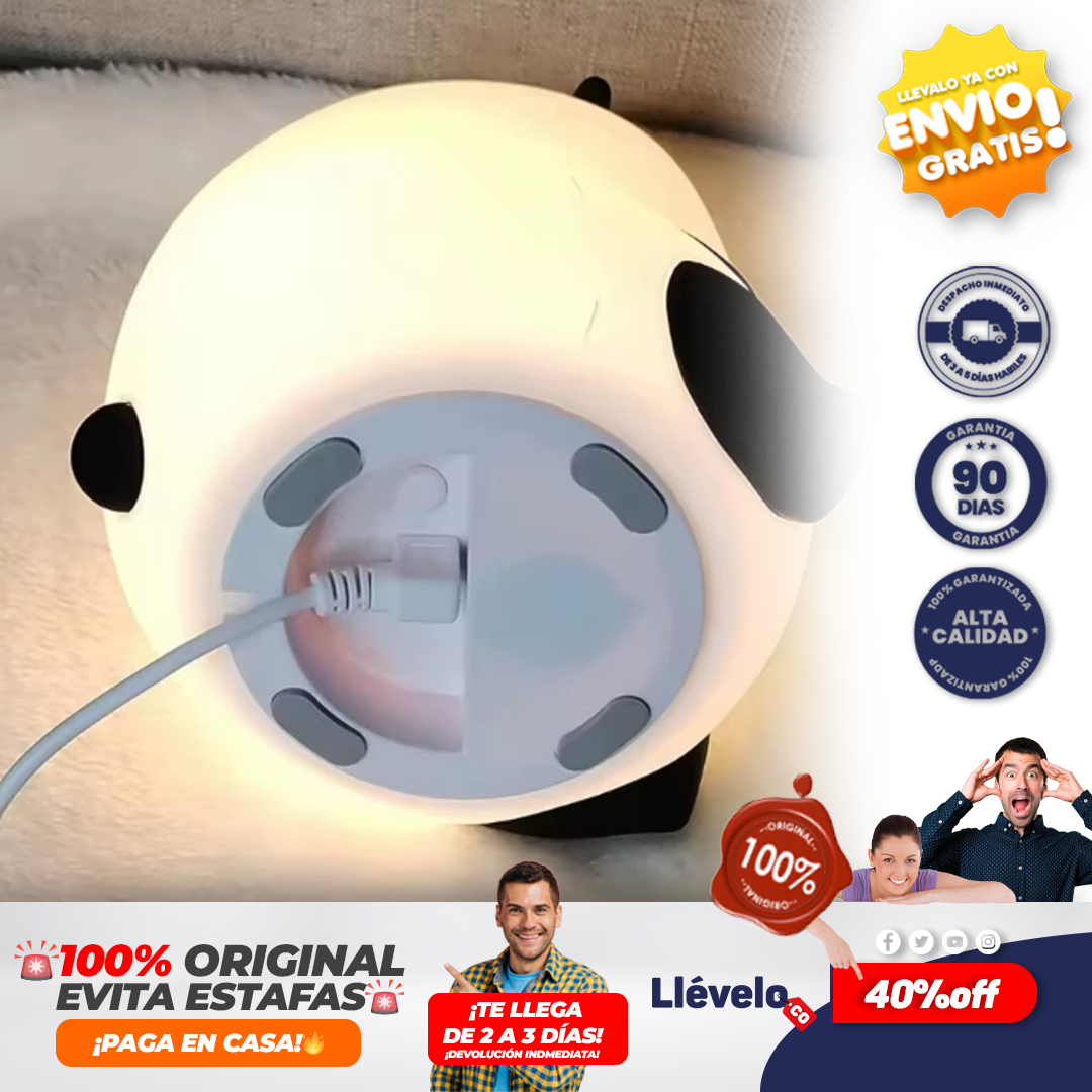 PandaLuz® Luz nocturna de silicona