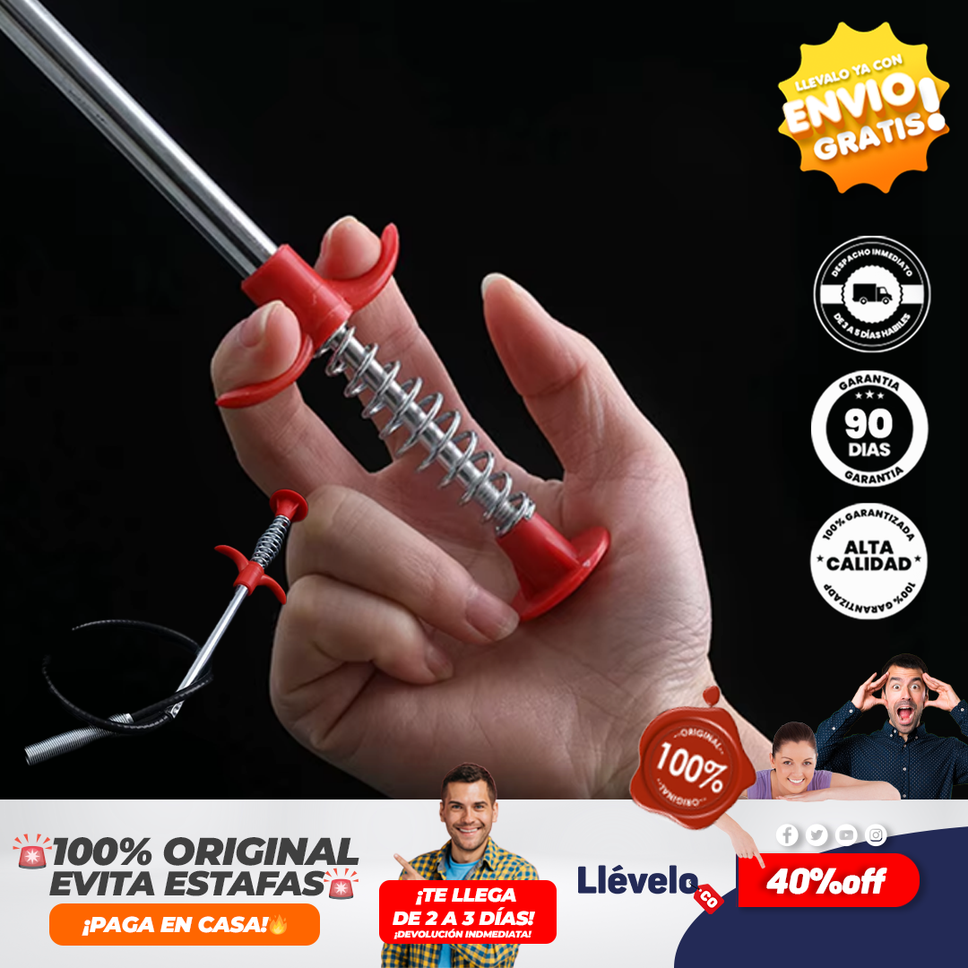 TuboTech® gancho de drenaje, removedor de obstrucciones