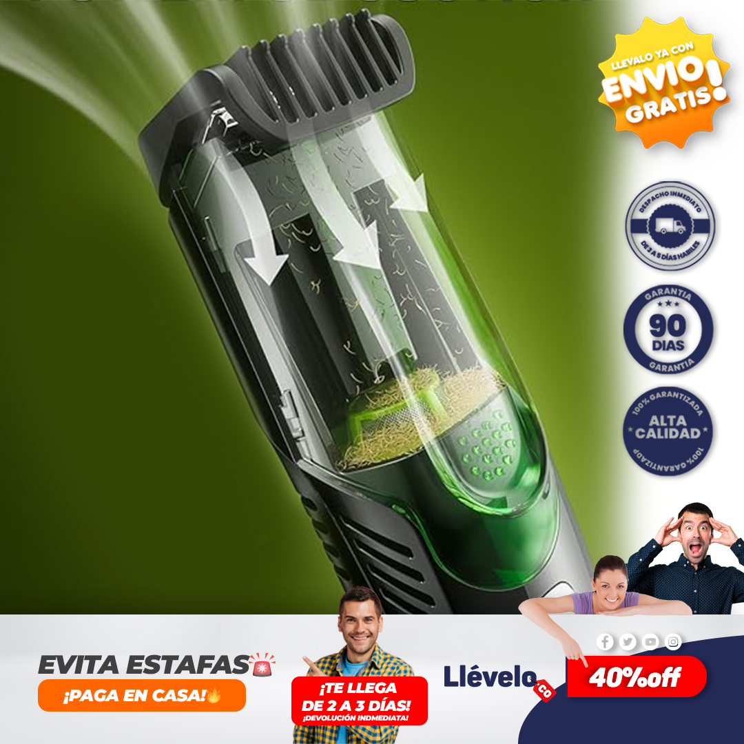 SHPAVER maquina de afeitar con aspiradora integrada