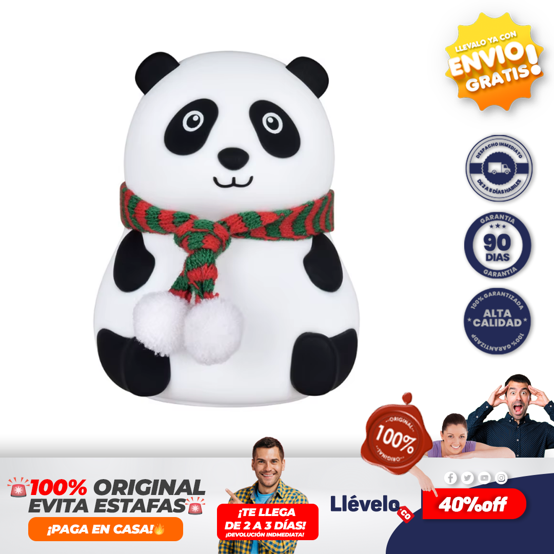 PandaLuz® Luz nocturna de silicona
