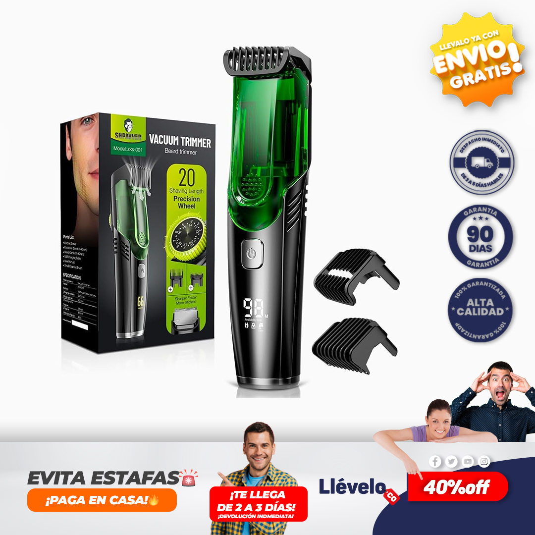 SHPAVER maquina de afeitar con aspiradora integrada