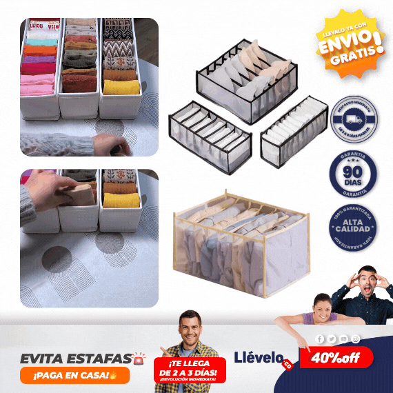 FreshSpace® Organizador Ropa para cajón