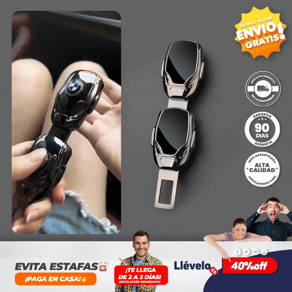 SeguriFlex® Extensor Cinturon Seguridad Carro X2 Uni