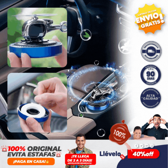 HeliFresh® Ambientadores solares para coche