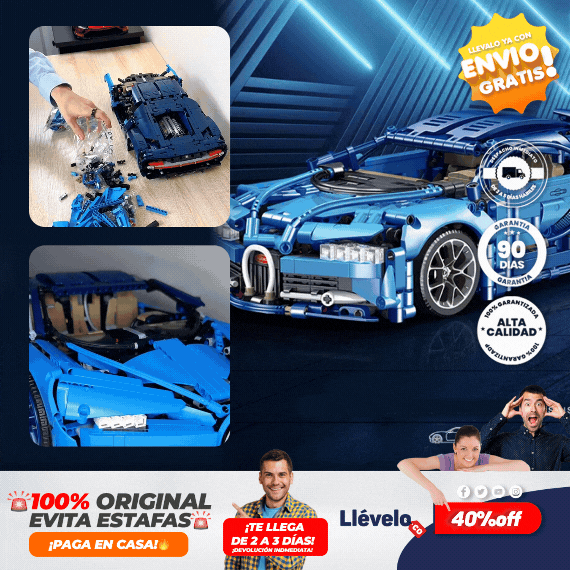 BugattiRacer® Bloques de construcción técnica Bugatti