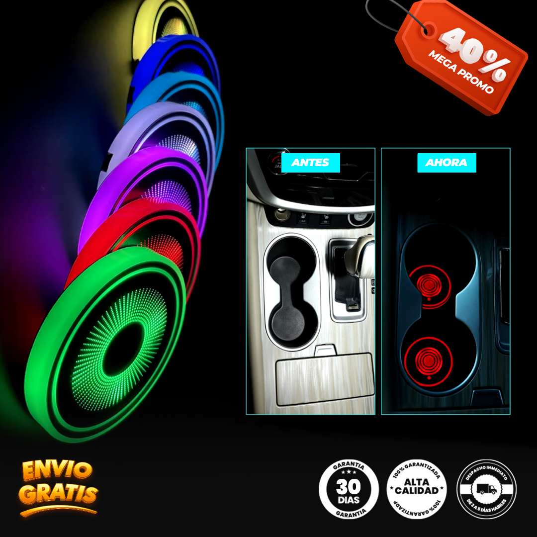 Luz portavasos para carro AutoShine®