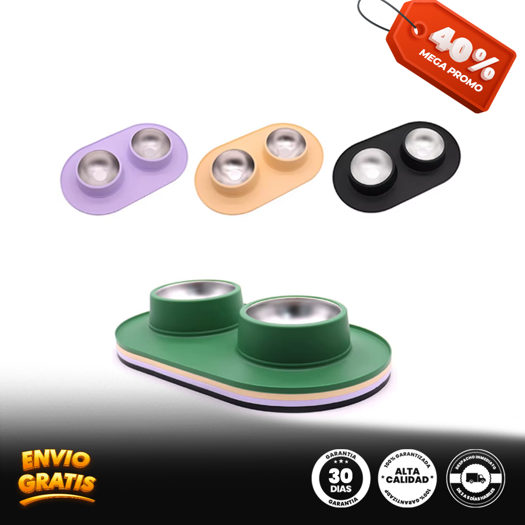 Cuenco doble para mascotas DualPet®