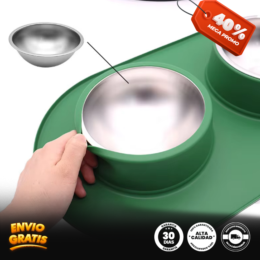 Cuenco doble para mascotas DualPet®