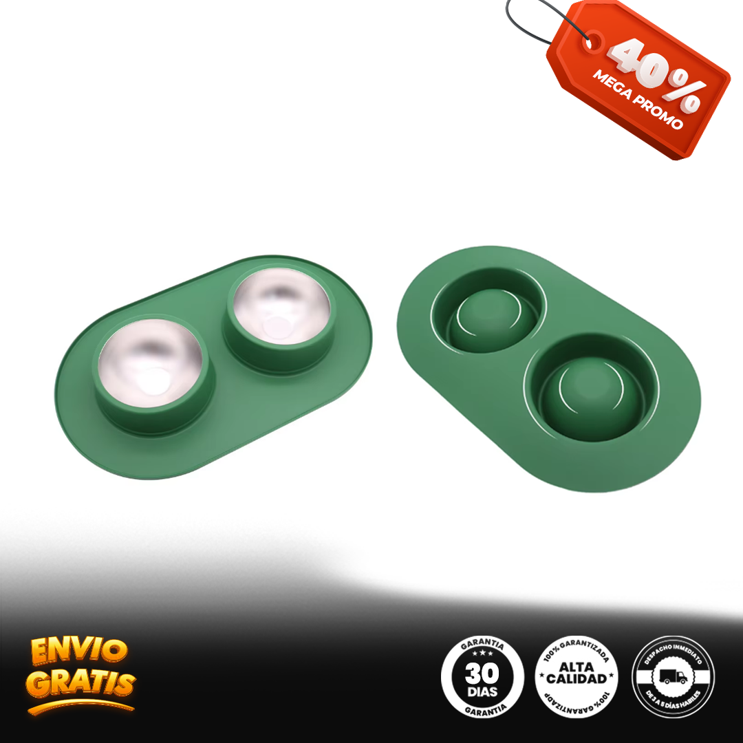 Cuenco doble para mascotas DualPet®