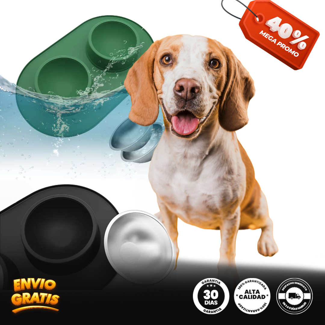 Cuenco doble para mascotas DualPet®