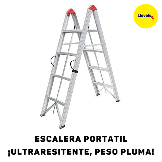 ESCALERA PORTATIL ¡ULTRARESITENTE, PESO PLUMA!