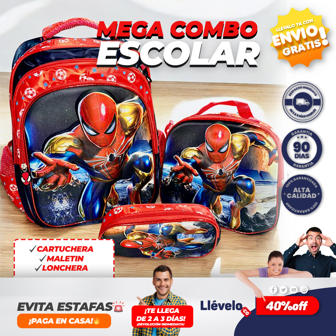 LumiKit® Super Kit Escolar con mochila luminosa