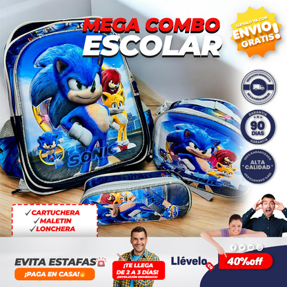 LumiKit® Super Kit Escolar con mochila luminosa