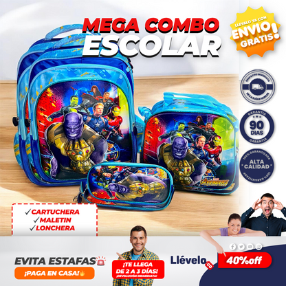 LumiKit® Super Kit Escolar con mochila luminosa