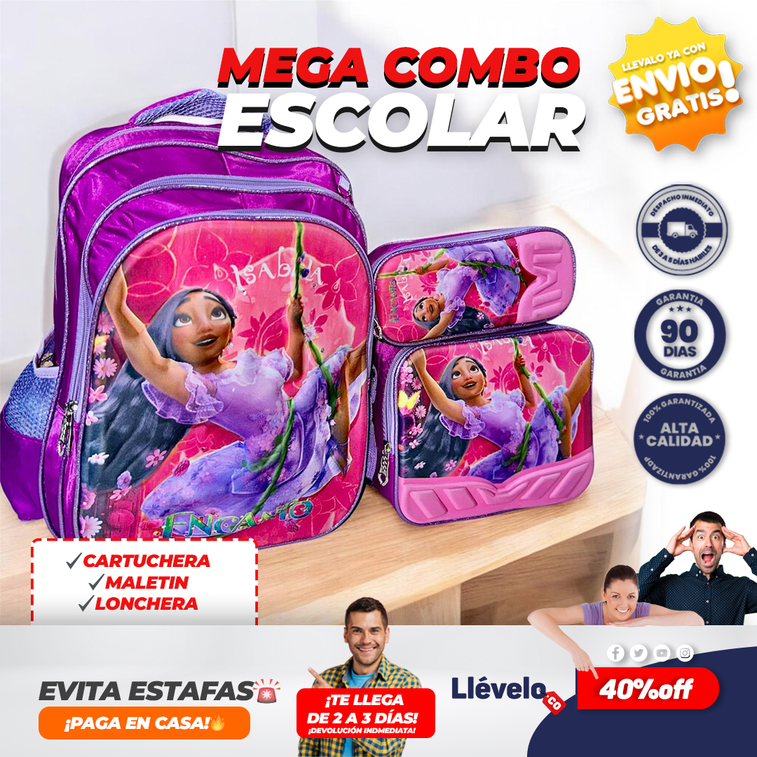 LumiKit® Super Kit Escolar con mochila luminosa