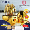 Juego de Cubiertos Dorado 24 Piezas - EleganceEgg® Original