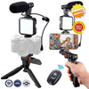 Kit Estabilizador Soporte de Celular con Luz Led y Microfono - ProVlogger® Original