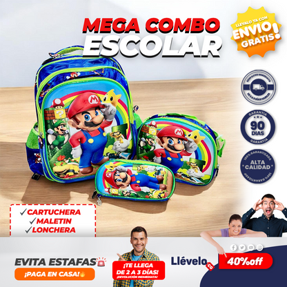 LumiKit® Super Kit Escolar con mochila luminosa