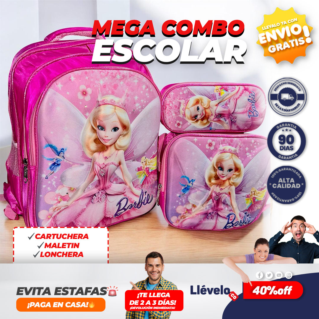 LumiKit® Super Kit Escolar con mochila luminosa