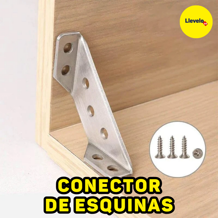 CONECTOR DE ESQUINAS x 4 unidades
