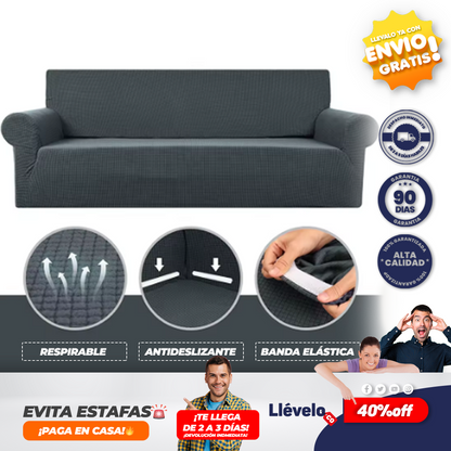 SofáGuard® Protector Forro Elastico Sofa 2 Puestos