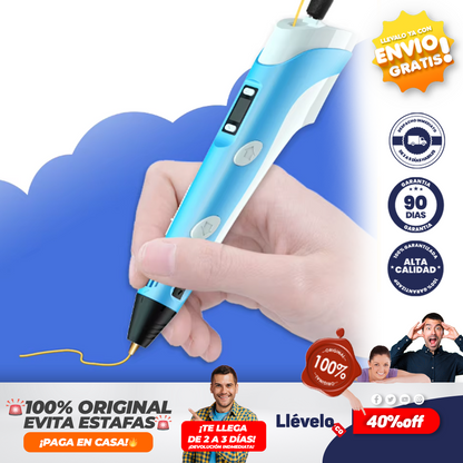 DibuMagic® Bolígrafo de impresión 3D USB